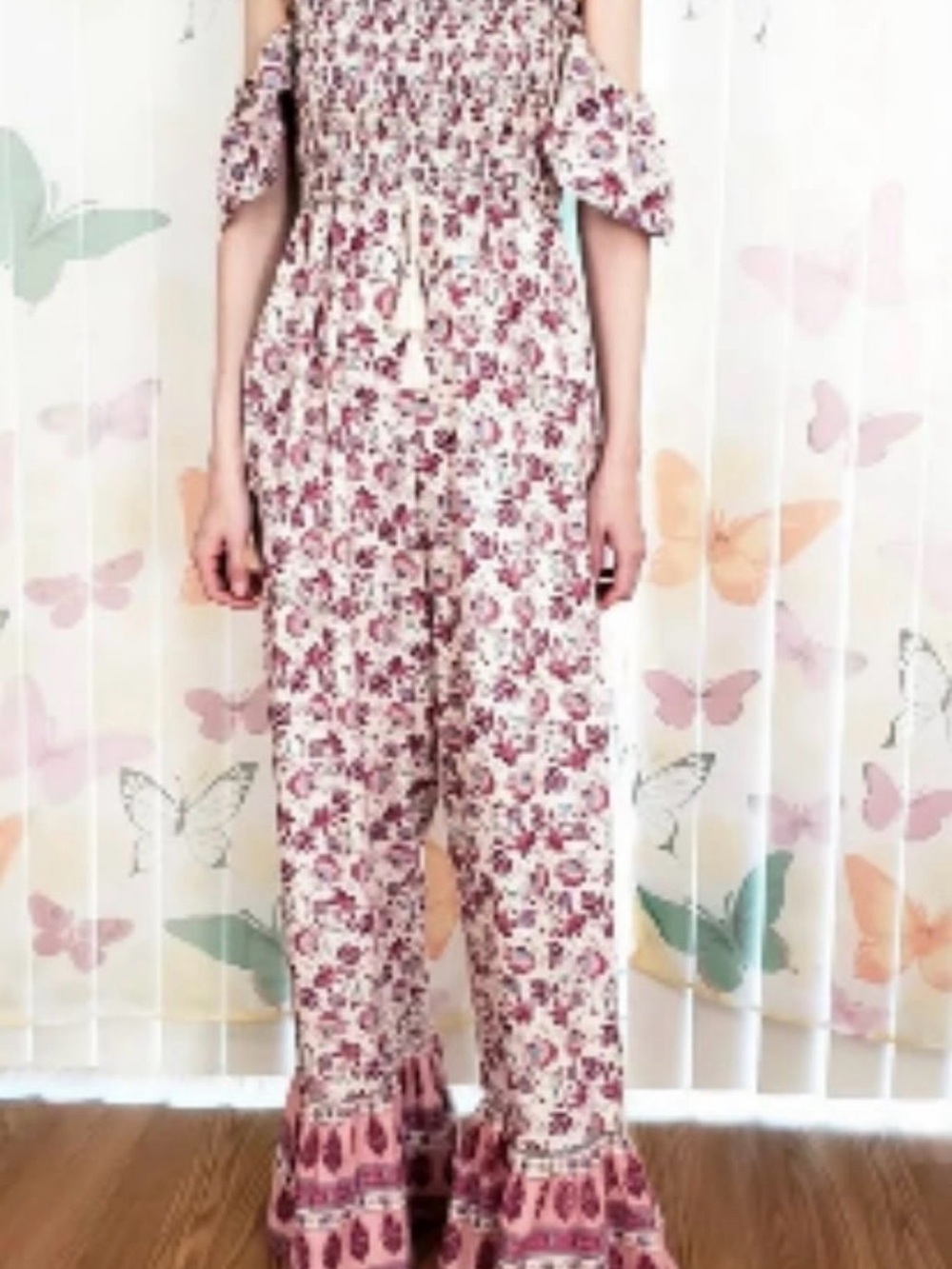 🩷Band of Gypsies Floral Flare Jumpsuit